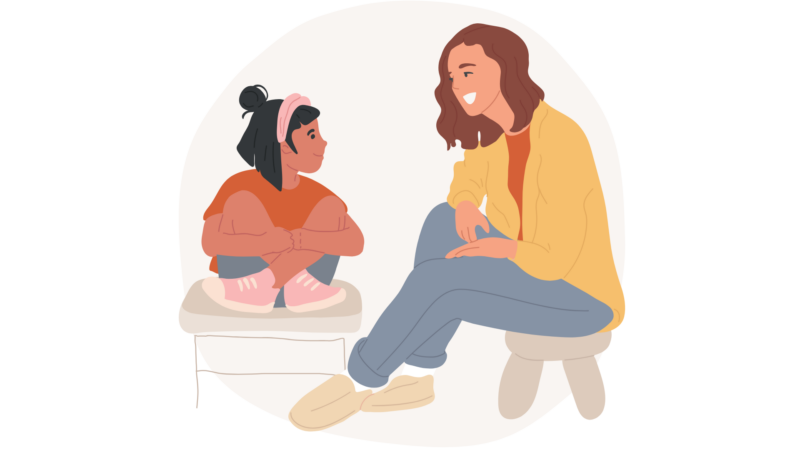 diálogo entre profissional e adolescente